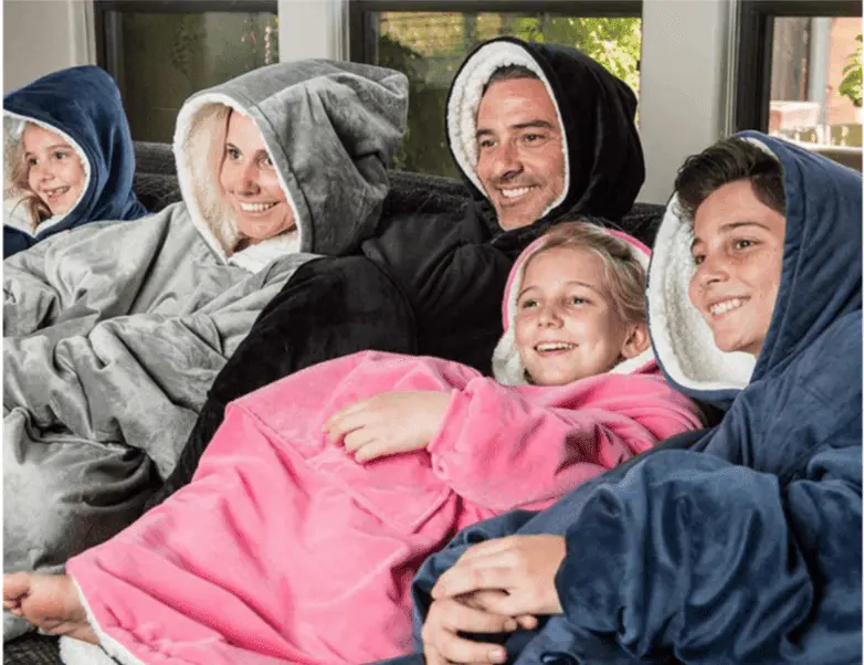 Sweat à Capuche Plaid Poncho Pull - La Maison de la Housse®