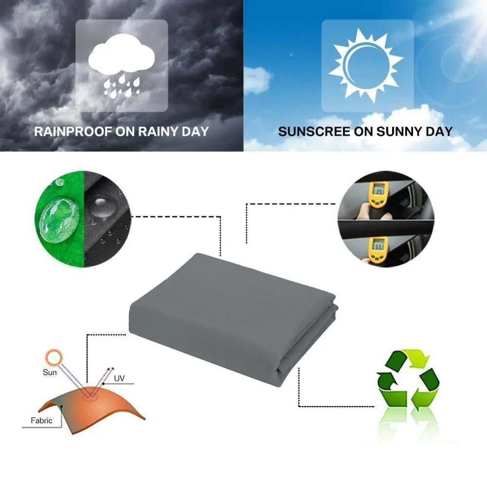 Toile Tirée Voile Haut Vent Tissu Ombrage Jardin & Terrasse - La Maison de la Housse®