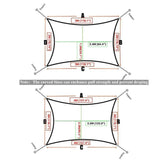 Toile Tirée Voile Haut Vent Tissu Ombrage Jardin & Terrasse - La Maison de la Housse®
