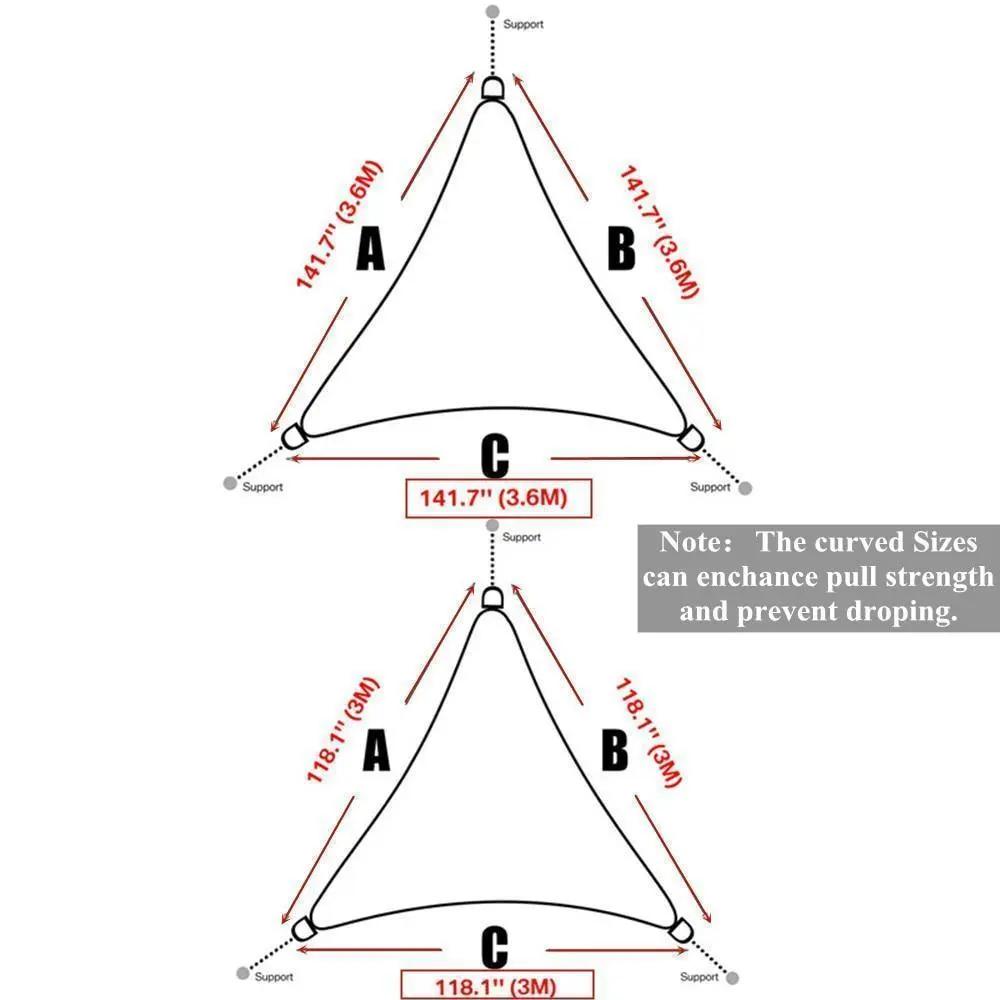 Toile Tirée Voile Haut Vent Tissu Ombrage Jardin & Terrasse - La Maison de la Housse®