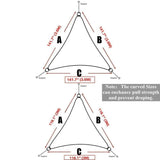 Toile Tirée Voile Haut Vent Tissu Ombrage Jardin & Terrasse - La Maison de la Housse®