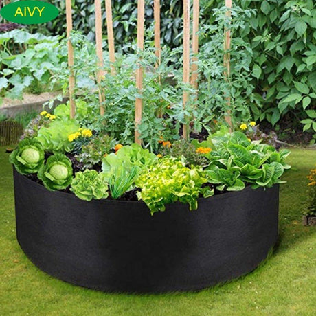 Bac à Potager Rond - Plate-Bande Surélevée En Tissu - La Maison de la Housse®