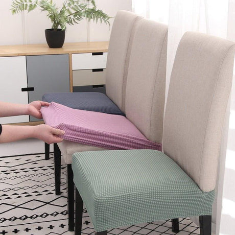 Housse Assise Extensible Bleu marine Pour Chaise - La Maison de la Housse®