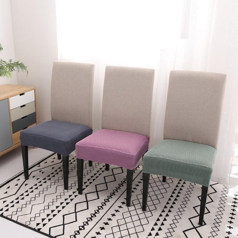 Housse Assise Extensible Bleu marine Pour Chaise - La Maison de la Housse®