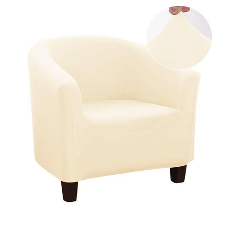Housse Beige De Fauteuil Club - Extensible - La Maison de la Housse®