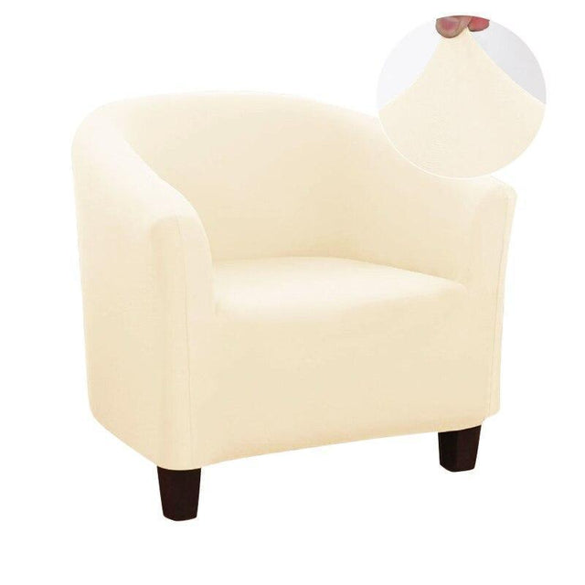 Housse Beige De Fauteuil Club - Extensible - La Maison de la Housse®