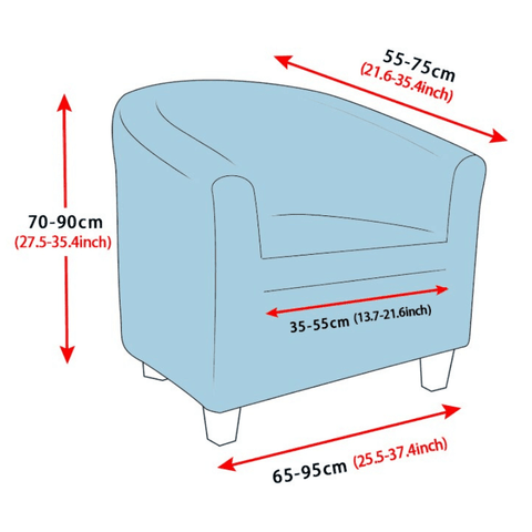 Housse Blanc De Fauteuil Club - Extensible - La Maison de la Housse®