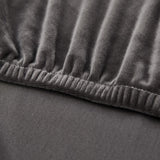 Housse Coussin d'Assise Canapé en Velours Bleu Canard - La Maison de la Housse®