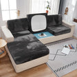 Housse Coussin d'Assise Canapé en Velours Gris Foncé - La Maison de la Housse®