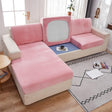 Housse Coussin d'Assise Canapé en Velours Rose - La Maison de la Housse®