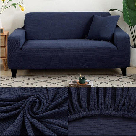 Housse de Canapé Bleu Nuit Microfibre - La Maison de la Housse®