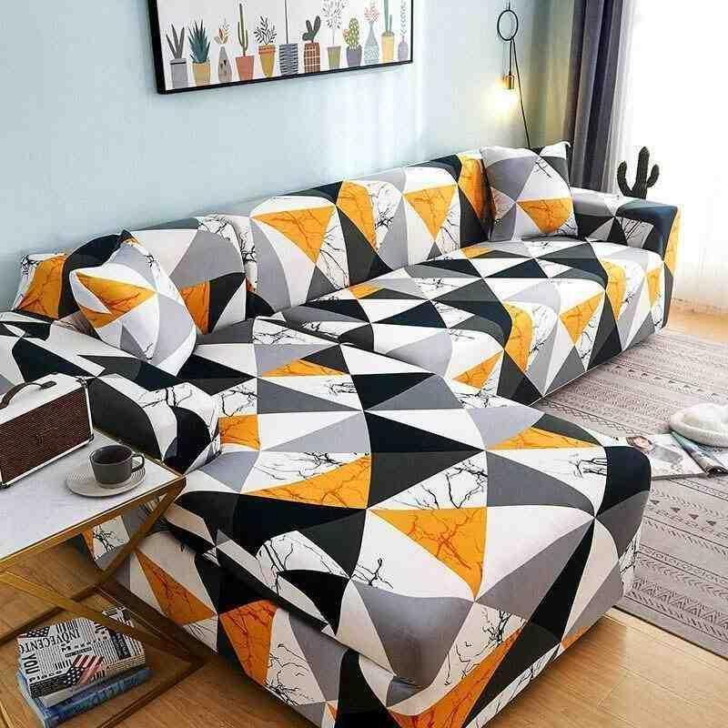 Housse De Canapé d'Angle Extensibles - Motif Lepourasi - La Maison de la Housse®