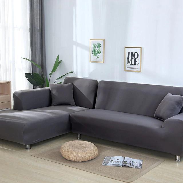 Housse De Canapé d'Angle Gris - La Maison de la Housse®