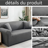 Housse De Canapé d'Angle Gris Hadès - La Maison de la Housse®