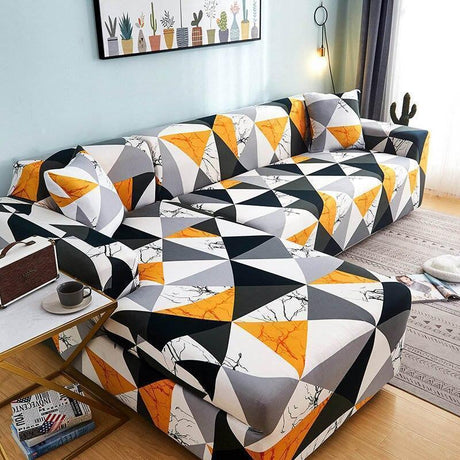 Housse De Canapé d'Angle Hexagomir - La Maison de la Housse®