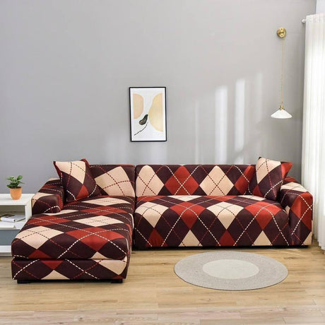 Housse De Canapé d'Angle Jacquard - La Maison de la Housse®