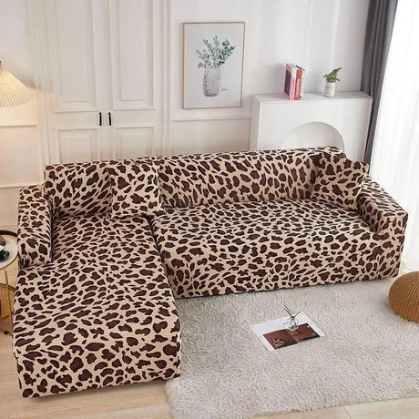 Housse de canapé d’angle Léopard pour product_type – La Maison De La Housse