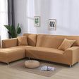 Housse De Canapé d'Angle Marron camel - La Maison de la Housse®