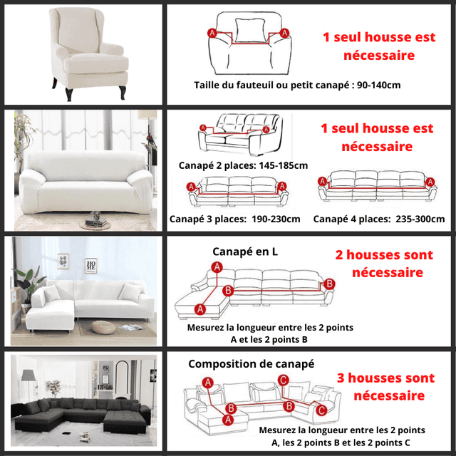 Housse De Canapé d'Angle - Officinale - La Maison de la Housse®