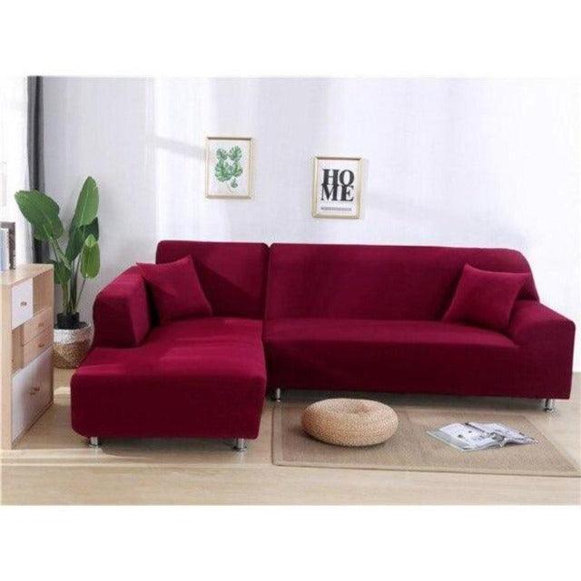 Housse De Canapé d'Angle Rouge - La Maison de la Housse®