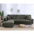 Housse De Canapé d'Angle Vert Armée - La Maison de la Housse®