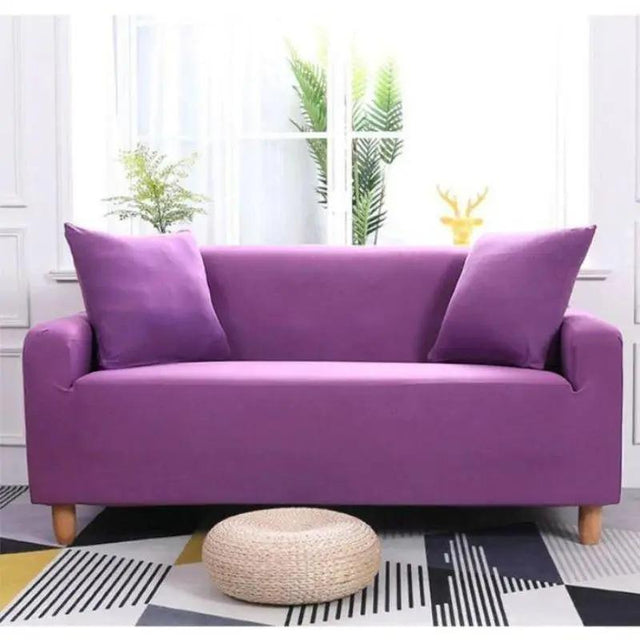 Housse De Canapé Extensible Violet Lavande pour Housse de canapé – La Maison de la housse