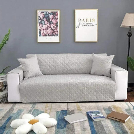 Protège Canapé Gris Clair pour Housse De canapé Imperméable Matelassé – La Maison De La Housse