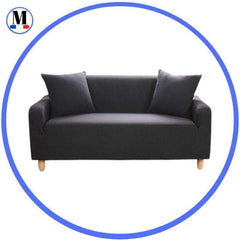 Noir - Housse de Canapé Extensible