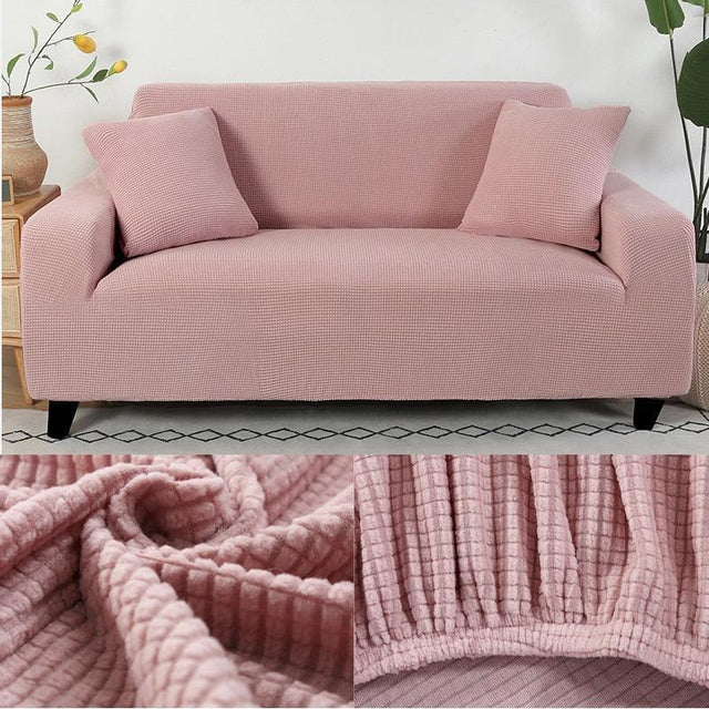 Housse de Canapé Rose Microfibre - La Maison de la Housse®