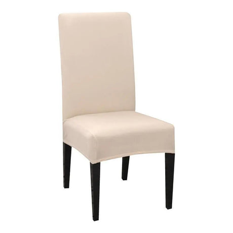 Housse De Chaise Blanc Crème pour Housse De Chaise – La Maison De La Housse Canapé Extensible Universelle