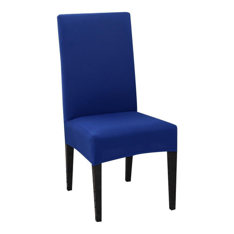 Housse De Chaise Classique Extensible - Bleu espace - La Maison de la Housse®
