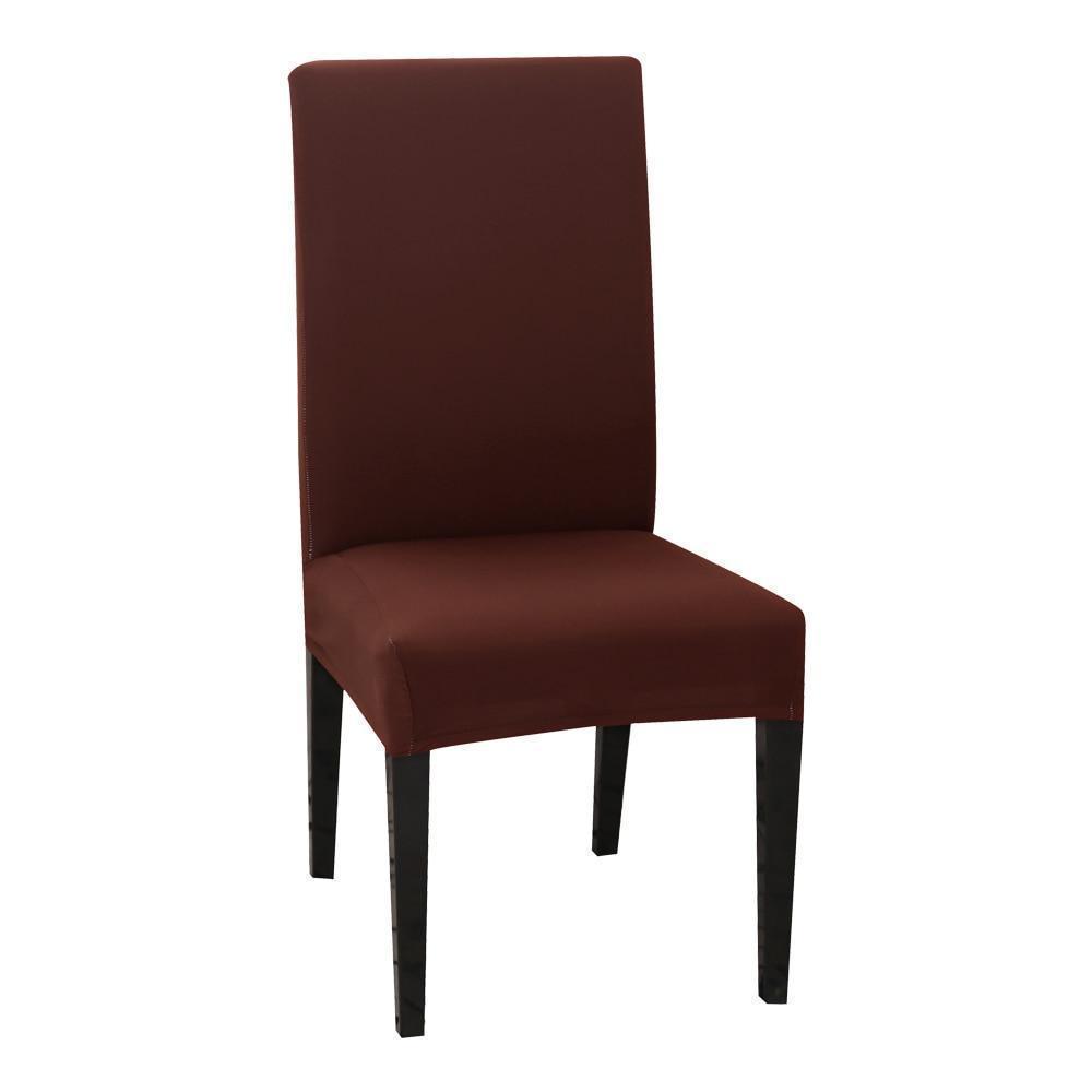 Housse De Chaise Classique Extensible - Marron - La Maison de la Housse®