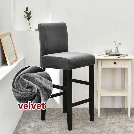 Housse de chaise de bar en velours pour Housse De Chaise – La Maison De La Housse ®