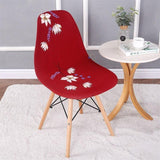 Housse de Chaise Scandinave Red Floral - La Maison de la Housse®