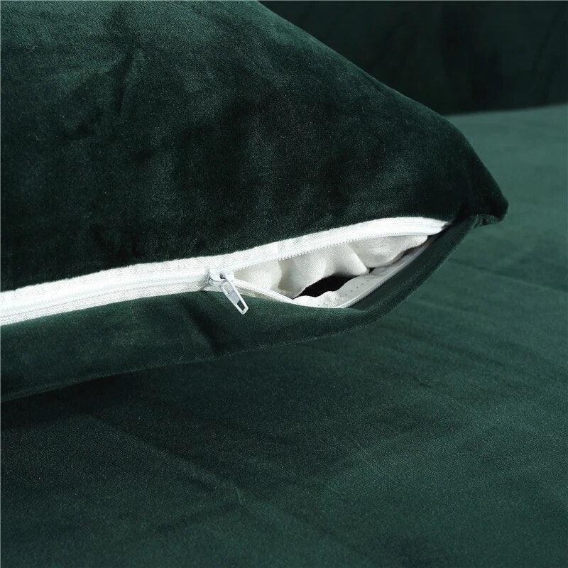 Housse De Coussin En Velours Gris - La Maison de la Housse®