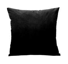 Housse De Coussin En Velours Noir