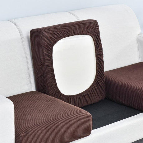 Housse de Coussin Marron Pour Siège D'assise De Canapé - Fauteuil - La Maison de la Housse®