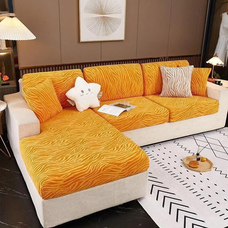 Housses de Coussin Zébrée Velours Pour Siège D'assise pour HOUSSE SIEGES DE CANAPÉ – La Maison De La Housse