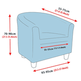 Housse De Fauteuil Club - Velours Bleu Marine - La Maison de la Housse®