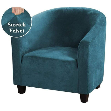 Housse De Fauteuil Club - Velours Vert - La Maison de la Housse®