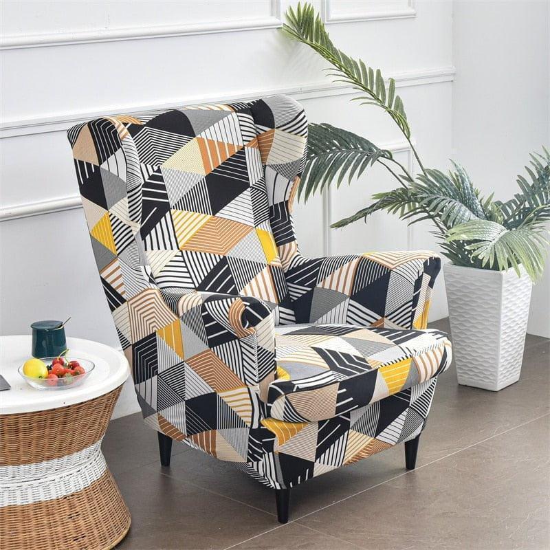 Housse De Fauteuil Eryngium Avec Accoudoir | Extensible | Universelle - La Maison de la Housse®