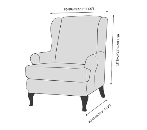 Housse De Fauteuil Inclinable - Blanc Extensible - La Maison de la Housse®