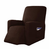 Housse De Fauteuil Inclinable - Marron Extensible - La Maison de la Housse®