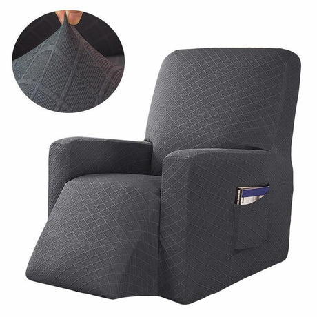 Housse De Fauteuil Relax Inclinable Gris - La Maison de la Housse®