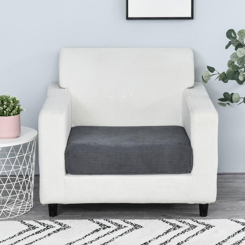 Housse Gris Foncé Coussin d'Assise Canapé & Fauteuil - La Maison de la Housse®