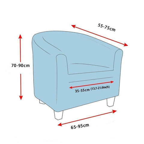 Housse Vaccaria Extensibles Pour Fauteuil Club - La Maison de la Housse®