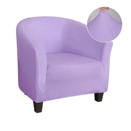 Housse Violet clair De Fauteuil Club - Extensible - La Maison de la Housse®