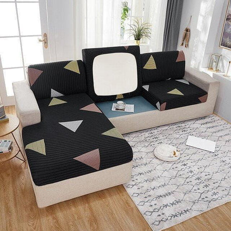 HOUSSES À MOTIFS POUR COUSSIN D'ASSISE DE CANAPÉ D'ANGLE - La Maison de la Housse®