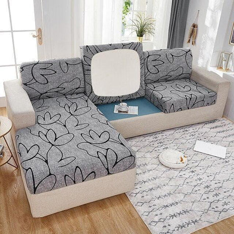 HOUSSES À MOTIFS POUR COUSSIN D'ASSISE DE CANAPÉ D'ANGLE - La Maison de la Housse®
