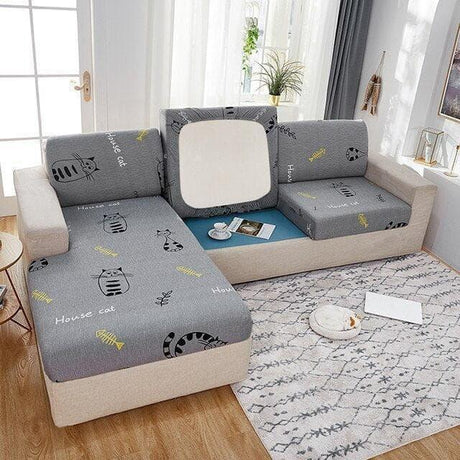 HOUSSES À MOTIFS POUR COUSSIN D'ASSISE DE CANAPÉ D'ANGLE - La Maison de la Housse®